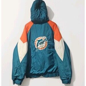 XL Vintage 90s NFL Gameday Jacket MIAMI DOLPHINS Size XL Puffer Jacket Coat